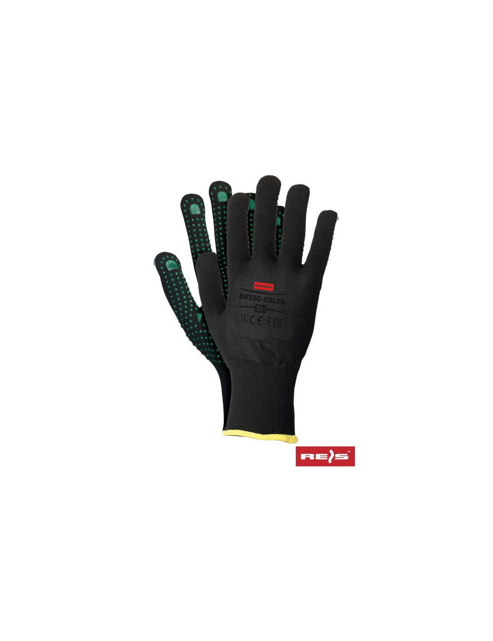 Rękawice ochronne rnydo-color bz czarno-zielony Reis