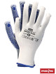 Protective gloves rnydo-plus wn white-blue Reis