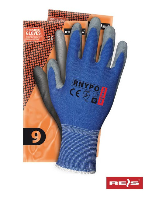 Protective gloves rnypo ns blue-grey Reis