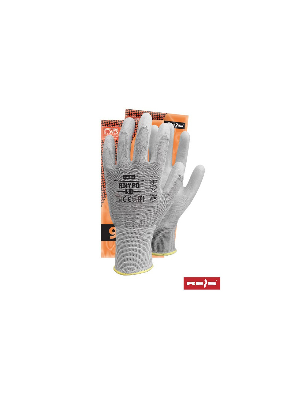 Protective gloves rnypo ss steel-gray Reis