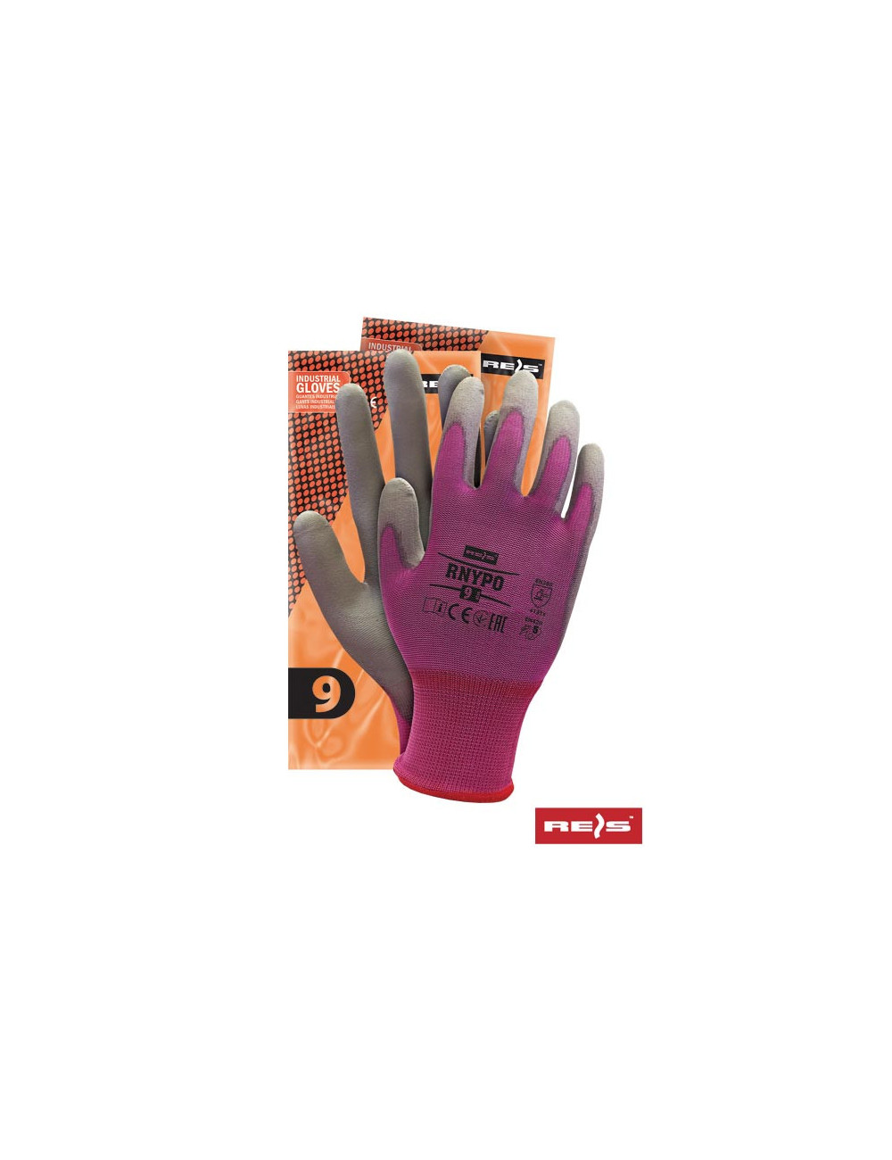 Protective gloves rnypo vs purple-grey Reis