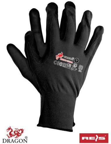 Rnypo-ultra bb Schutzhandschuhe schwarz-schwarz Reis