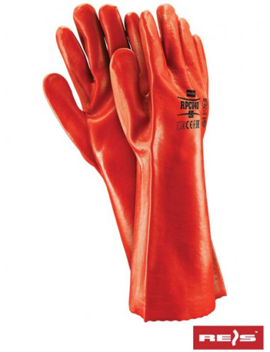 Protective gloves rpcv40 c red Reis