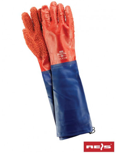 Protective gloves rpcv60-fish cn red-blue Reis