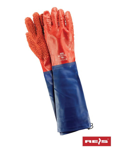 Protective gloves rpcv60-fish cn red-blue Reis