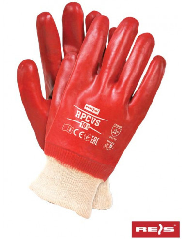 Protective gloves rpcvs c red Reis