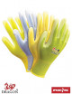 2Protective gloves rpolicolor mix-ypzjn yellow-orange-green-light blue Reis
