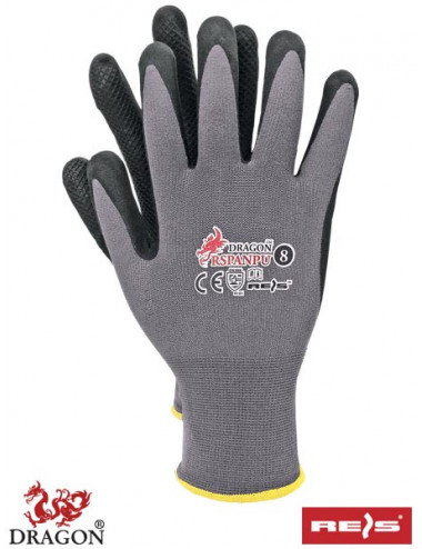 Protective gloves rspanpu sb grey-black Reis