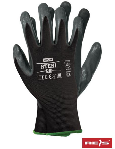Protective gloves rteni bs black-grey Reis