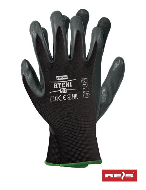 Protective gloves rteni bs black-grey Reis
