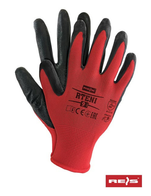 Protective gloves rteni cb red-black Reis