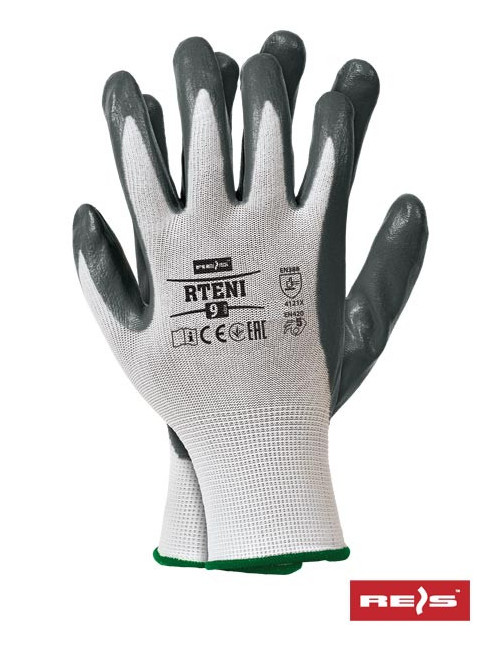 Protective gloves rteni ws white-grey Reis