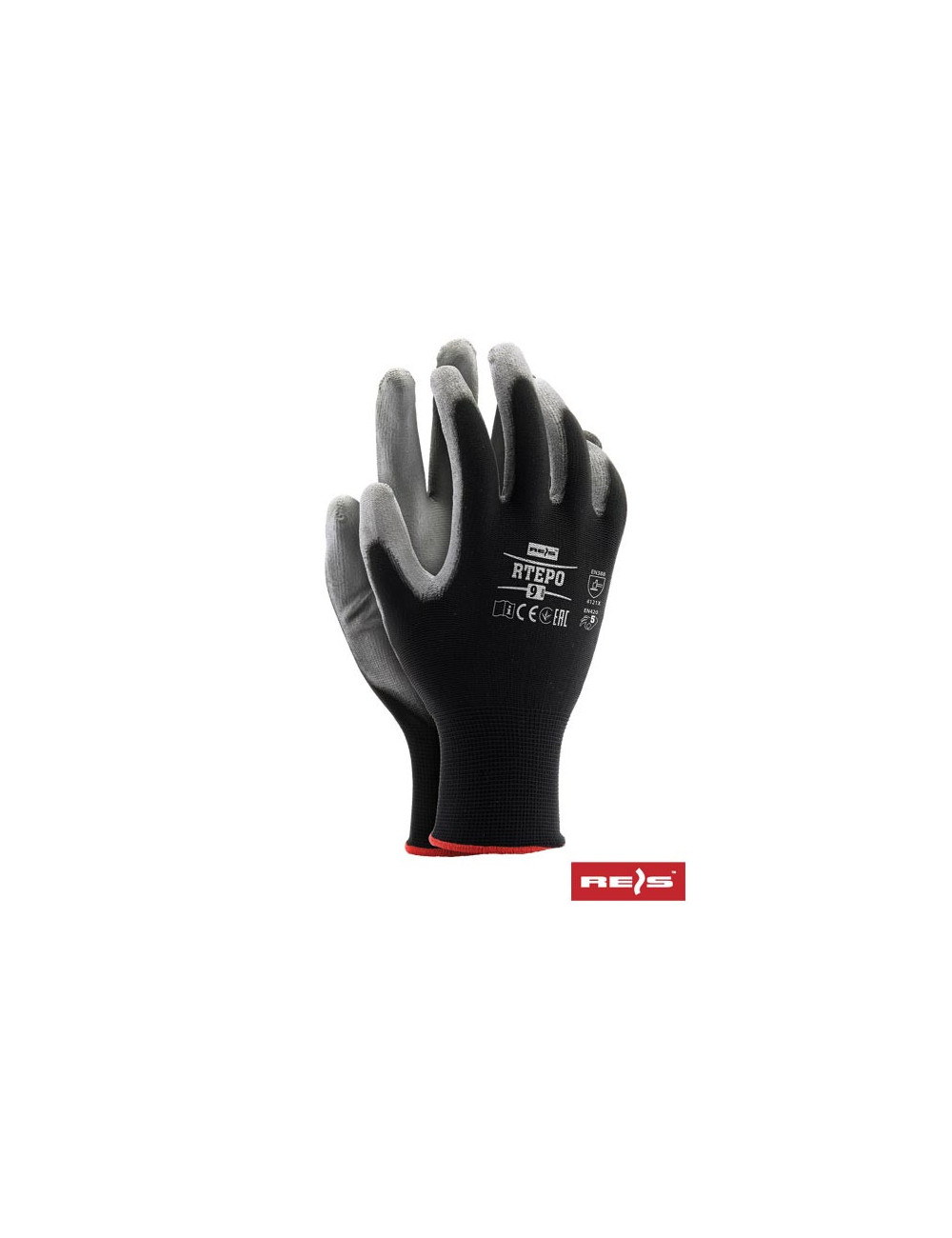 Protective gloves rtepo bs black-grey Reis