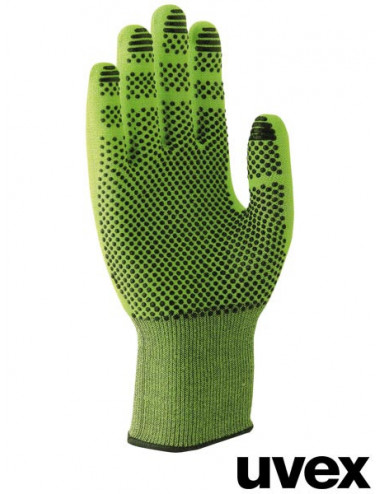Schutzhandschuhe zb grün und schwarz Uvex Ruvex-c500dry