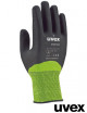 2Schutzhandschuhe zb grün und schwarz Uvex Ruvex-c500xg