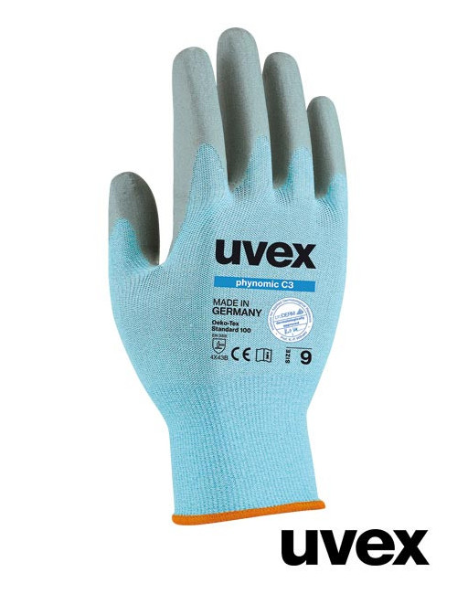 Protective gloves ns blue-gray Uvex Ruvex-nomicc3