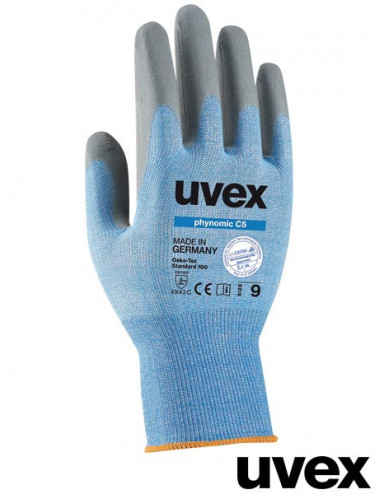Protective gloves ns blue-gray Uvex Ruvex-nomicc5