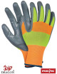 Protective gloves strada pys orange-yellow-gray Reis