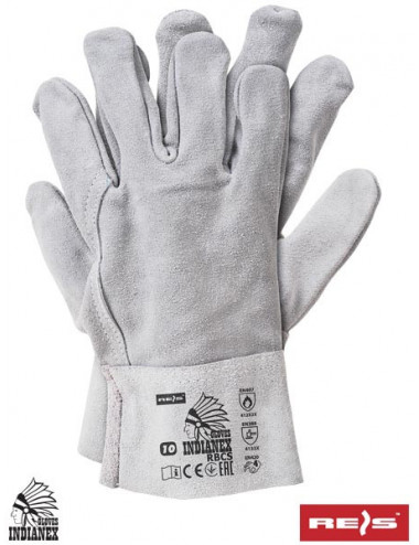 Protective gloves rbcs js light gray Reis