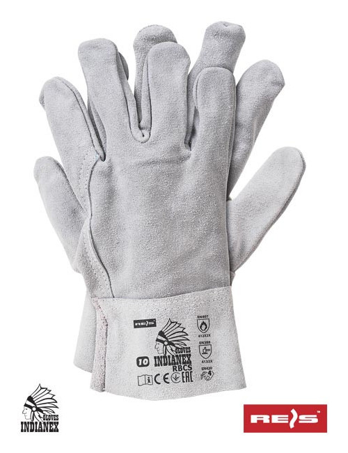Protective gloves rbcs js light gray Reis