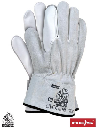 Protective gloves made of high-quality cow and goat leather