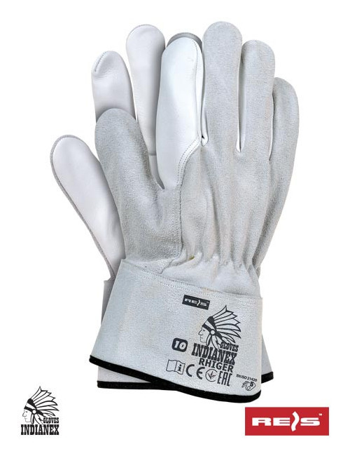 Protective gloves made of high-quality cow and goat leather
