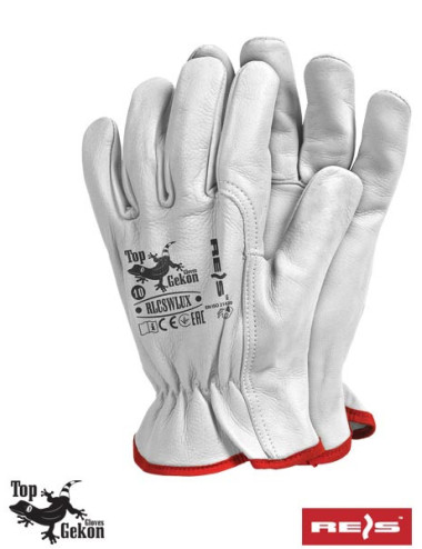 Protective gloves rlcswlux w white Reis
