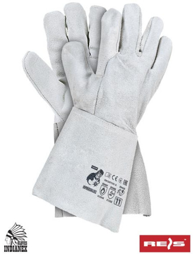 Schweißerhandschuhe aus Leder, Länge 35 cm, für mechanische Arbeiten