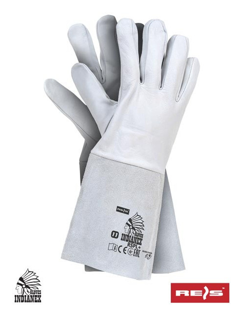 Protective gloves rspl+ wjs white-light gray Reis