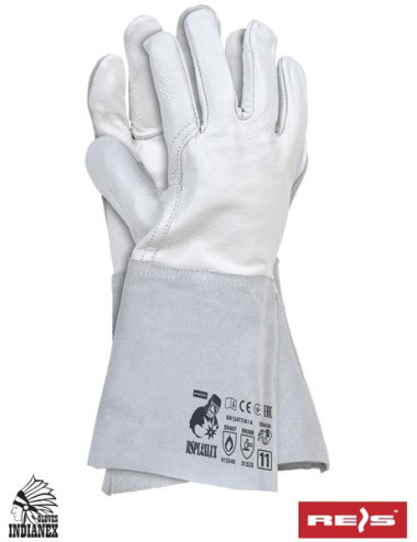 Protective gloves rspl2xlux wjs white-light gray Reis