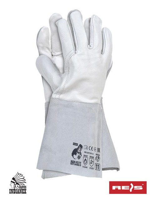Protective gloves rspl2xlux wjs white-light gray Reis