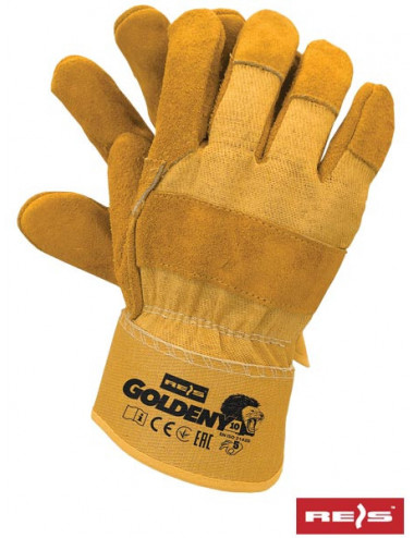 Protective gloves golden yy yellow-yellow Reis
