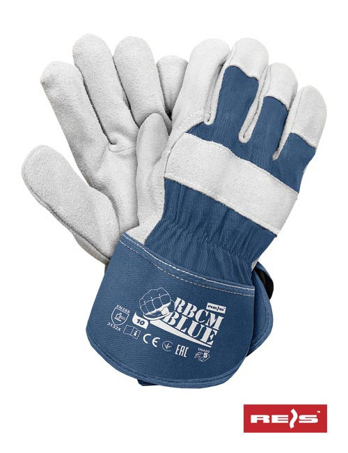 Protective gloves rbcmblue njs blue-light gray Reis