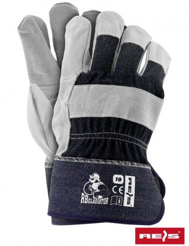 Protective gloves rbgladiator gjs navy-light gray Reis