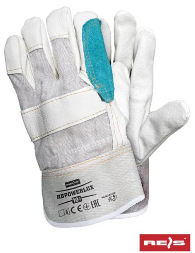 rbpowerlux Bejkz Schutzhandschuhe, beige-helle Farbe-grün Reis