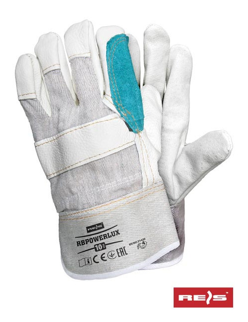 Protective gloves rbpowerlux bejkz beige-light-green Reis