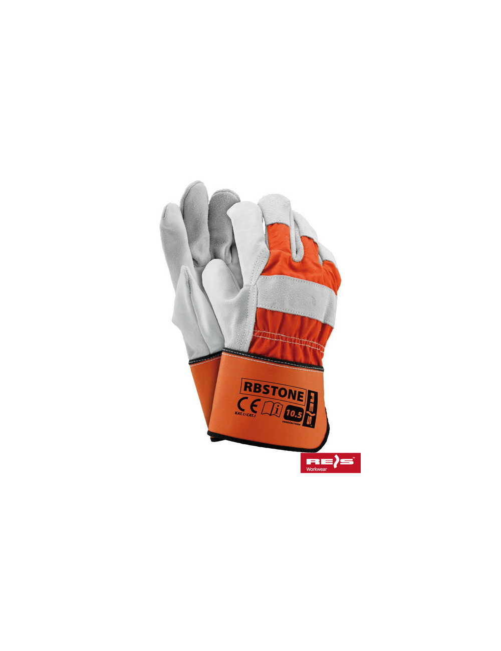Protective gloves rbstone pjs orange-light gray Reis