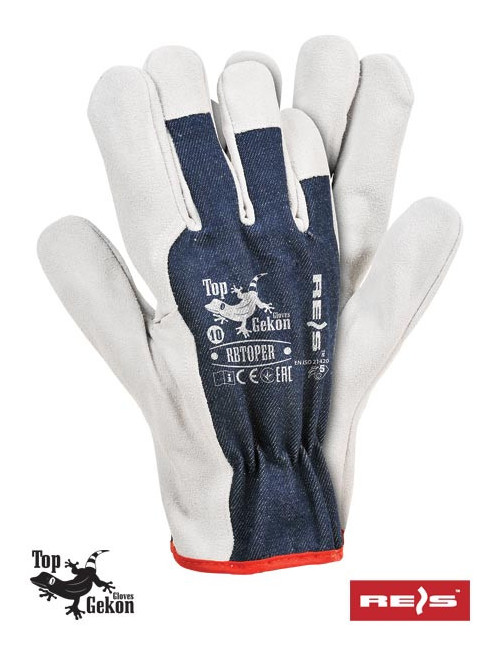 Protective gloves rbtoper gw navy-white Reis