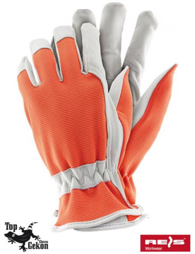 Protective gloves rdriver pw orange-white Reis