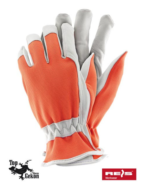 Protective gloves rdriver pw orange-white Reis