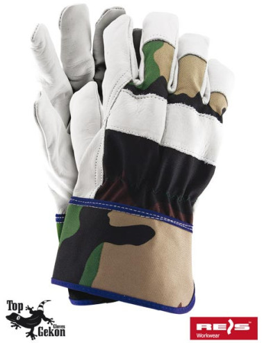 Protective gloves rforester mow camo-white Reis