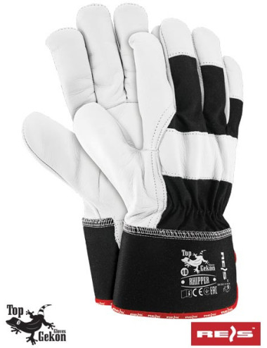 Protective gloves rhipper bw black and white Reis