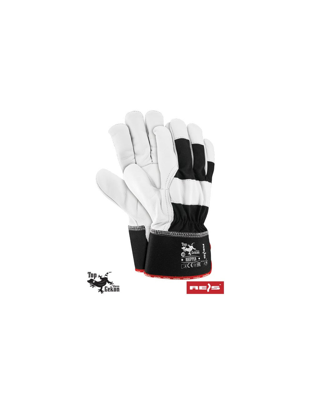 Protective gloves rhipper bw black and white Reis
