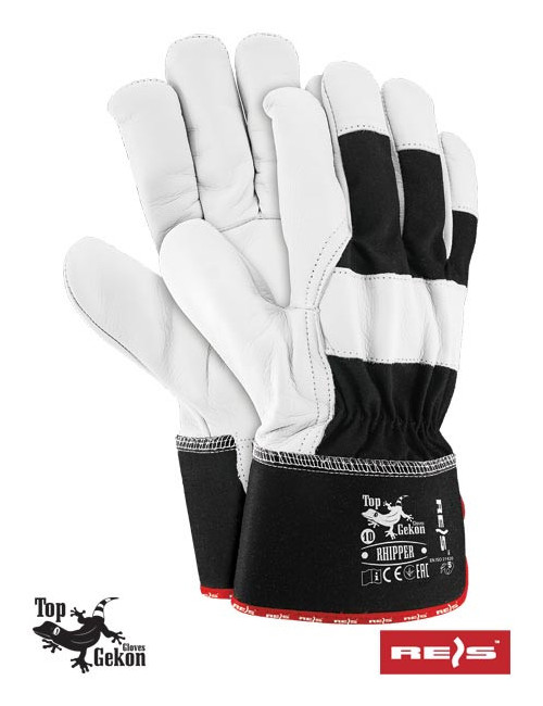 Protective gloves rhipper bw black and white Reis