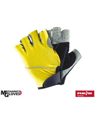 Sports gloves rk3-fin ybs yellow-black-gray Reis