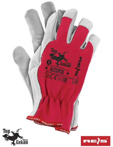 Protective gloves rltoper cw red-white Reis