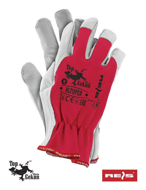 Protective gloves rltoper cw red-white Reis