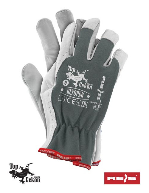 Protective gloves rltoper sw gray/white Reis
