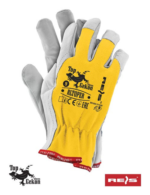 Protective gloves rltoper yw yellow-white Reis