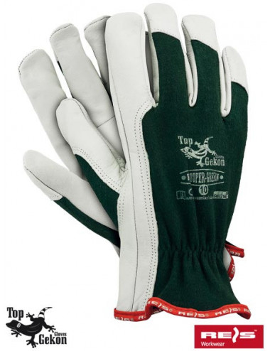 Protective gloves rltoper-green zw green-white Reis